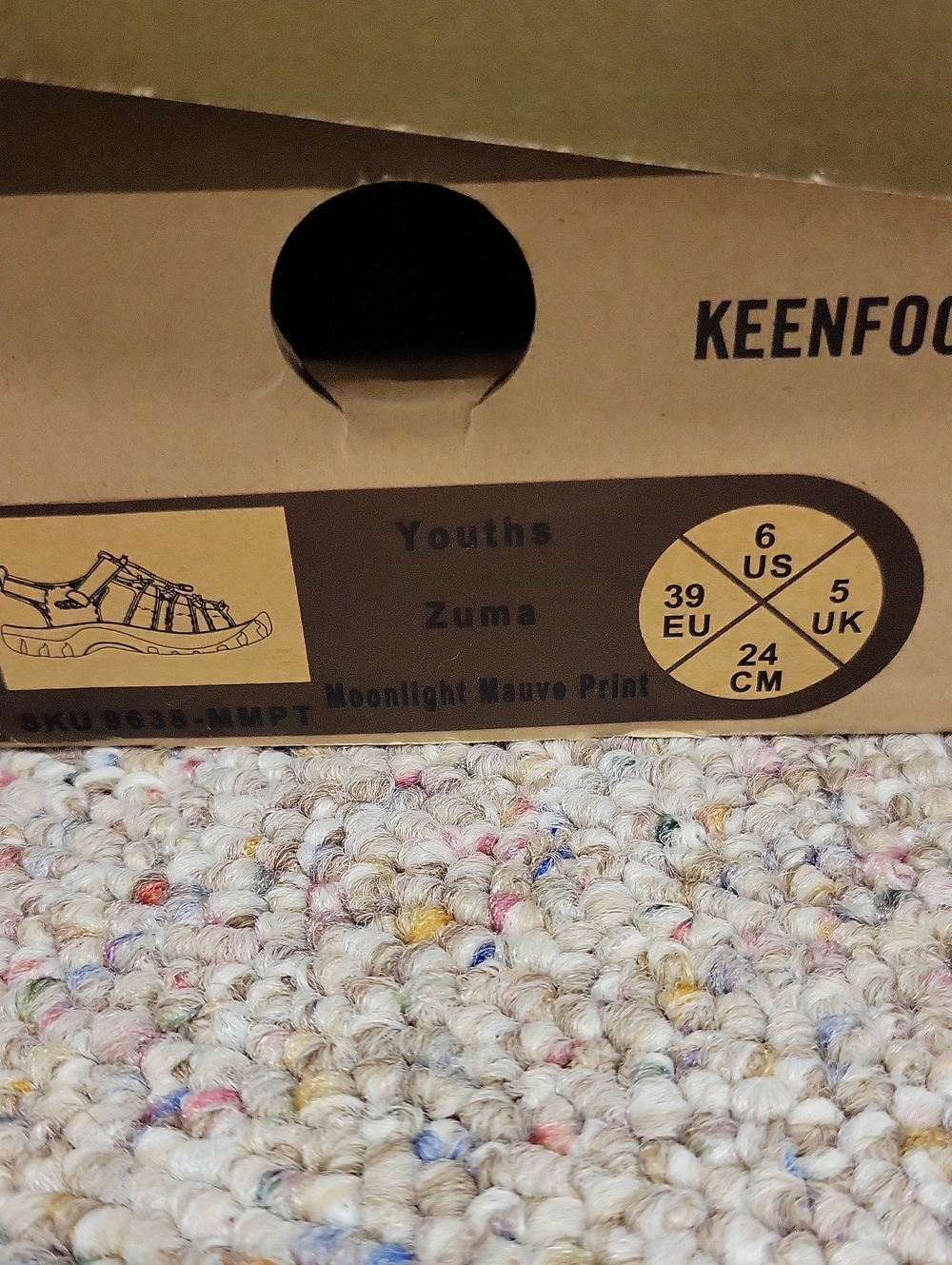 KEEN Kids Purple Floral Zuma Sport Sandals Sz 6, Women's 8. Summer Beach Swim - Picture 5 of 6